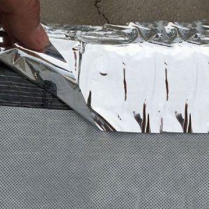 Self-adhesive polypropylene/polyester waterproofing membrane